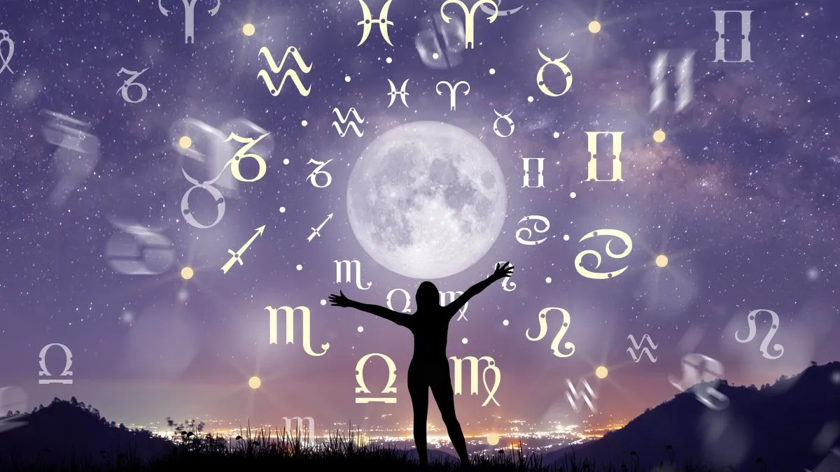 Astrological,Zodiac,Signs,Inside,Of,Horoscope,Circle.,Illustration,Of,Woman