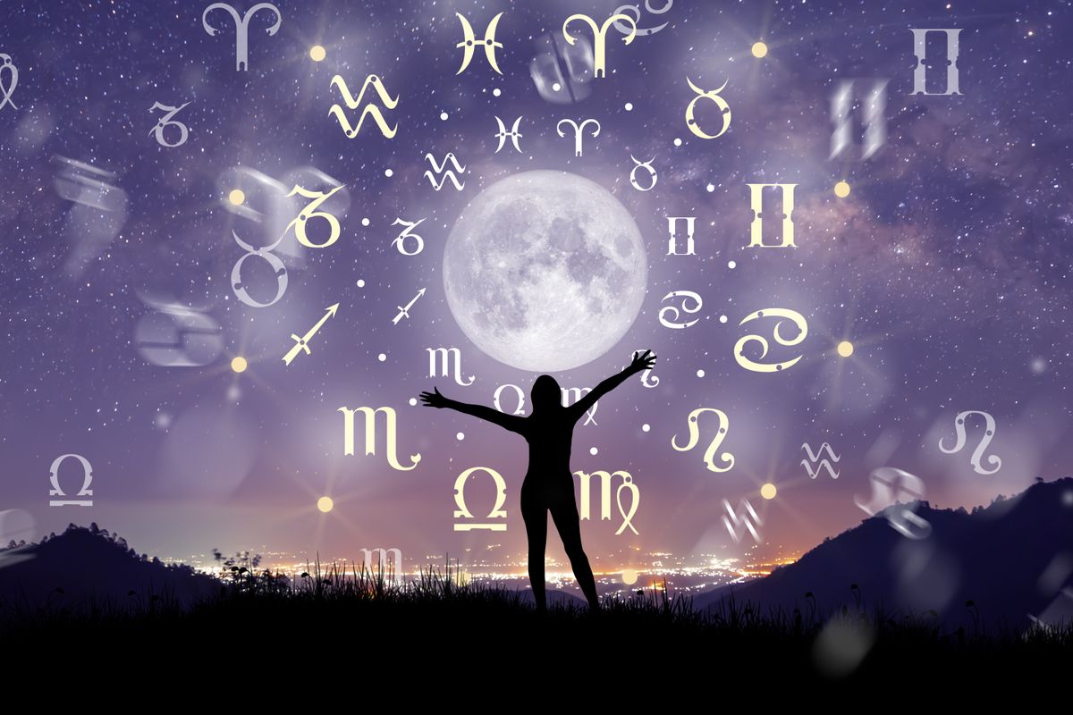 Astrological,Zodiac,Signs,Inside,Of,Horoscope,Circle.,Illustration,Of,Woman