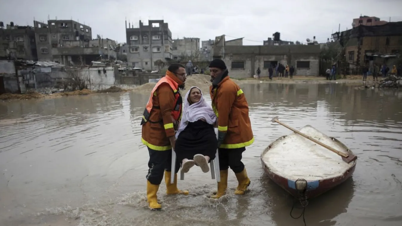 Hatalmas esőzések Gázában