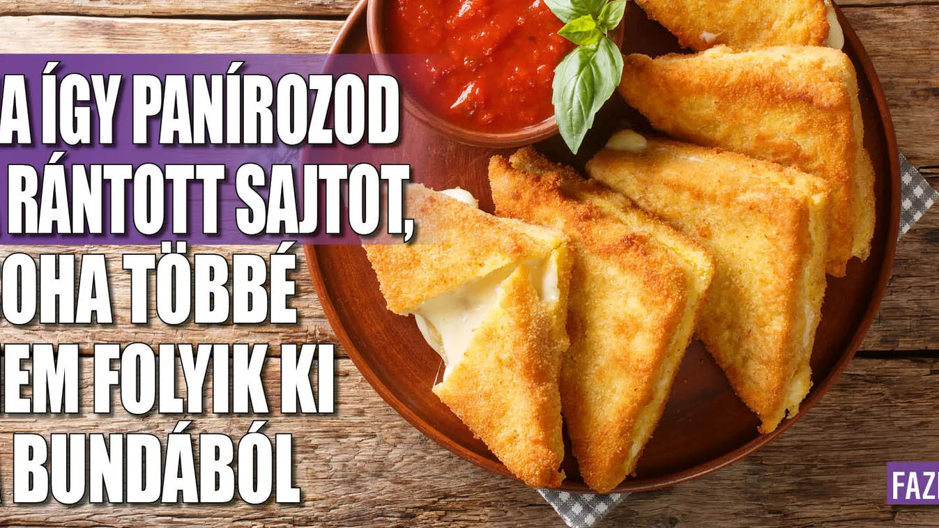 Ha így panírozod a rántott sajtot, nem folyik ki a bundából