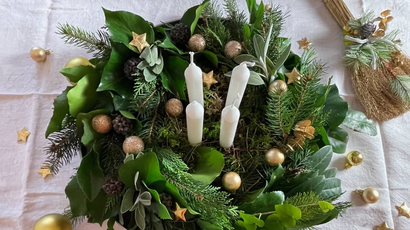 Szuper egyszerű koszorú adventre, fillérekből elkészül