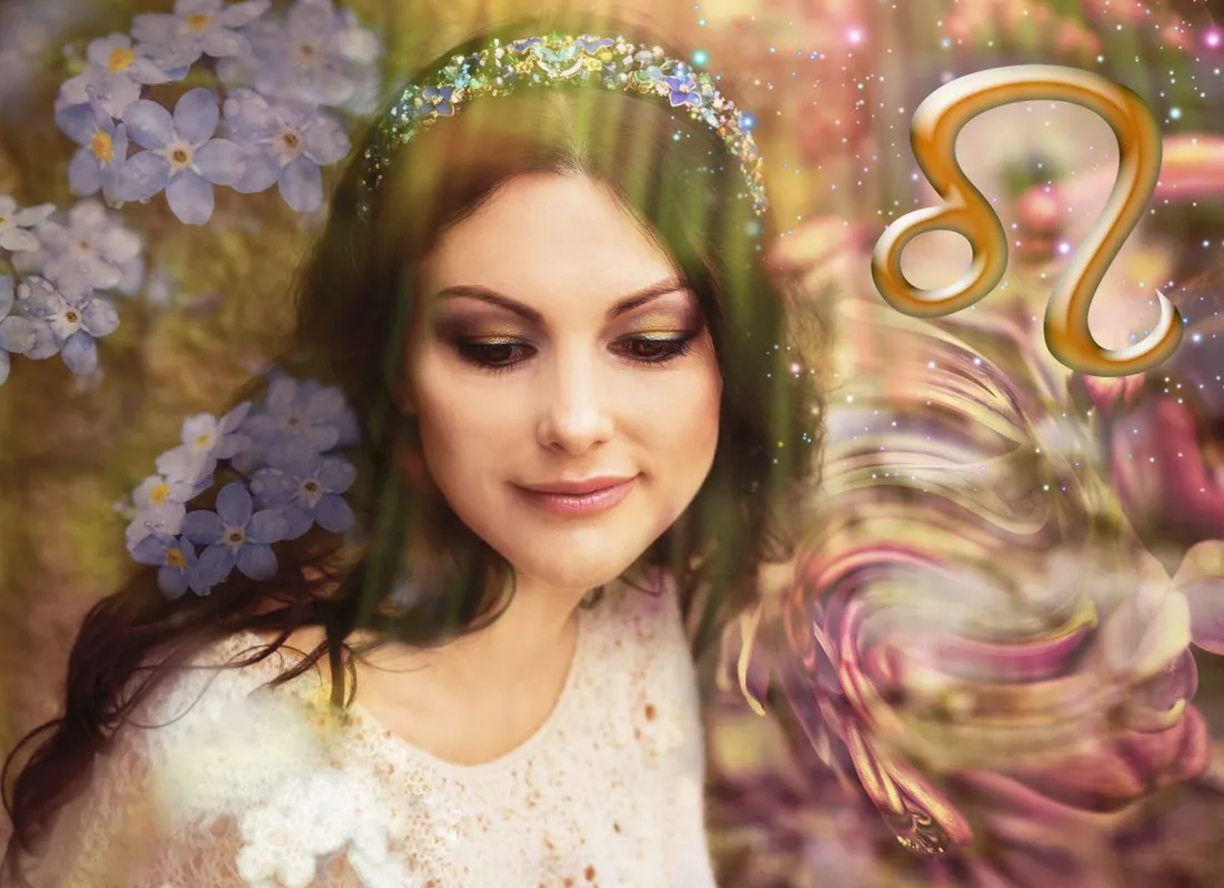 Zodiac,Sign,Lion,,Astrology,And,Woman