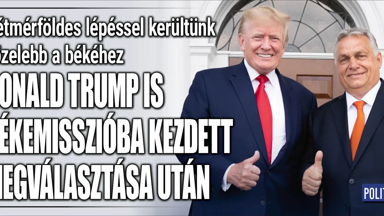 Donald Trump is békemisszióba kezdett