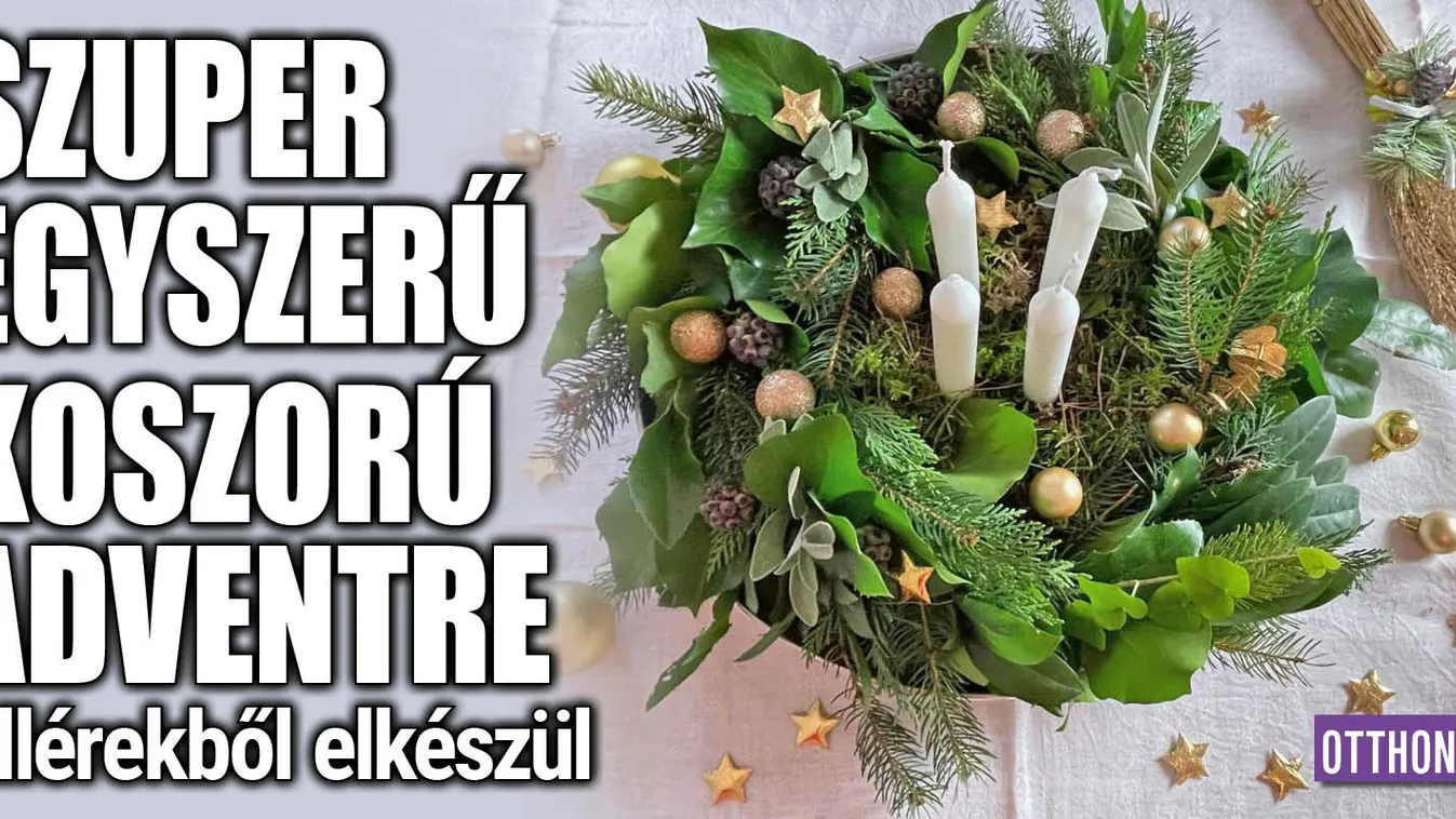 Szuper egyszerű koszorú adventre, fillérekből elkészül