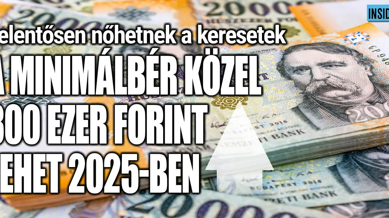  A minimálbér közel 300 ezer forint lehet 2025-ben