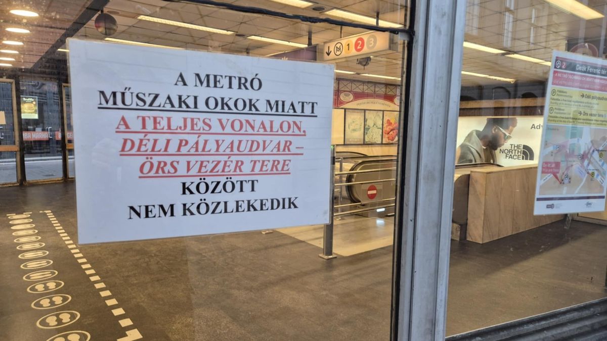 Metrókáosz Budapesten: 