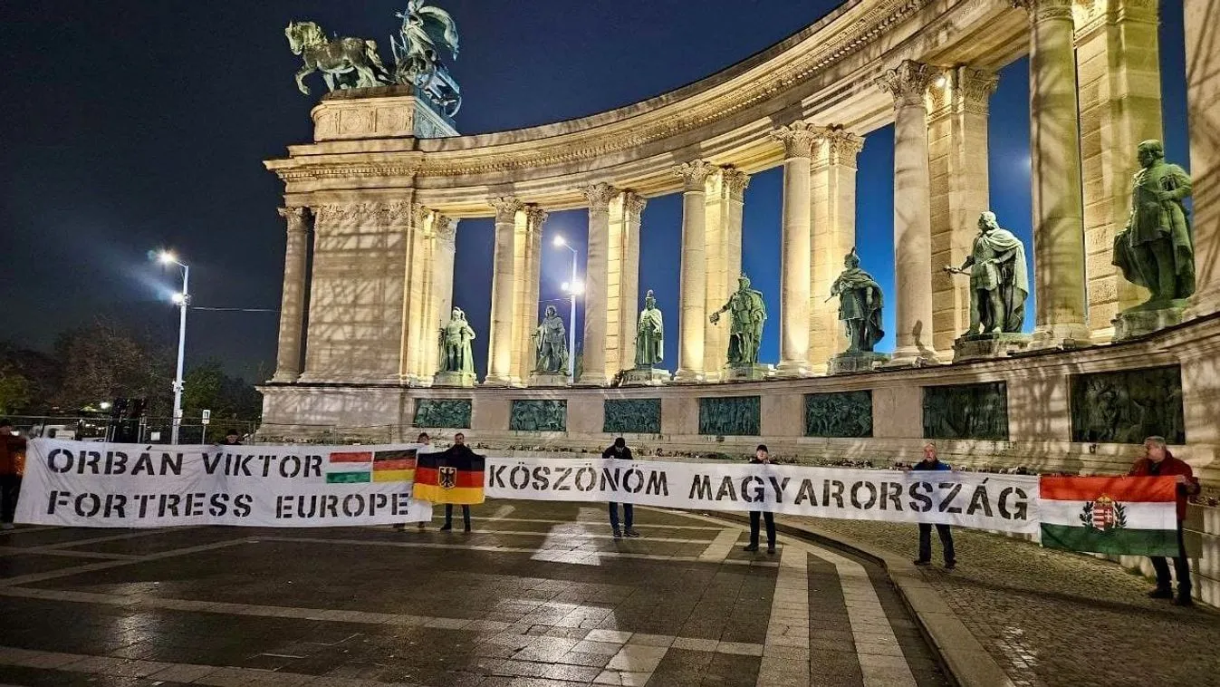 Így éltették Orbán Viktort a német szurkolók Budapesten