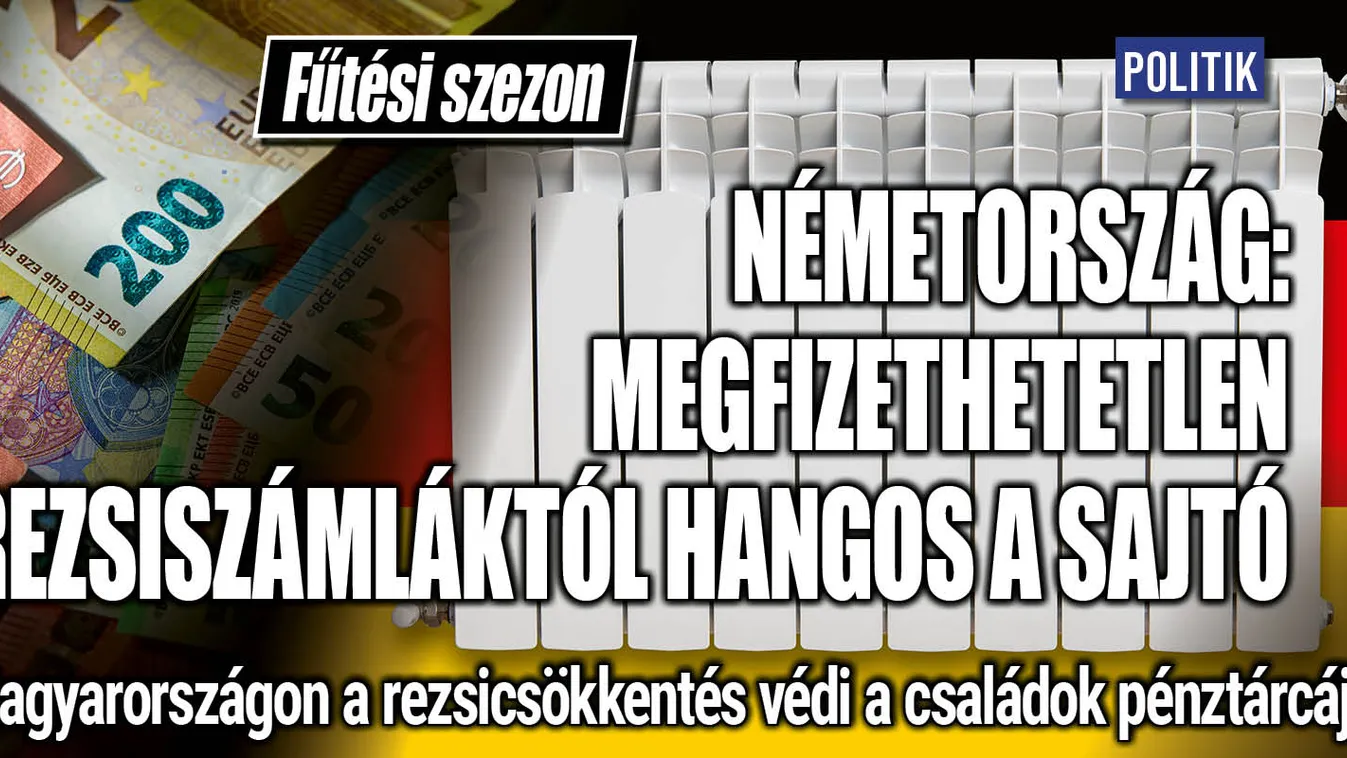 Megfizethetetlenné válhatnak a rezsiszámlák Németországban
