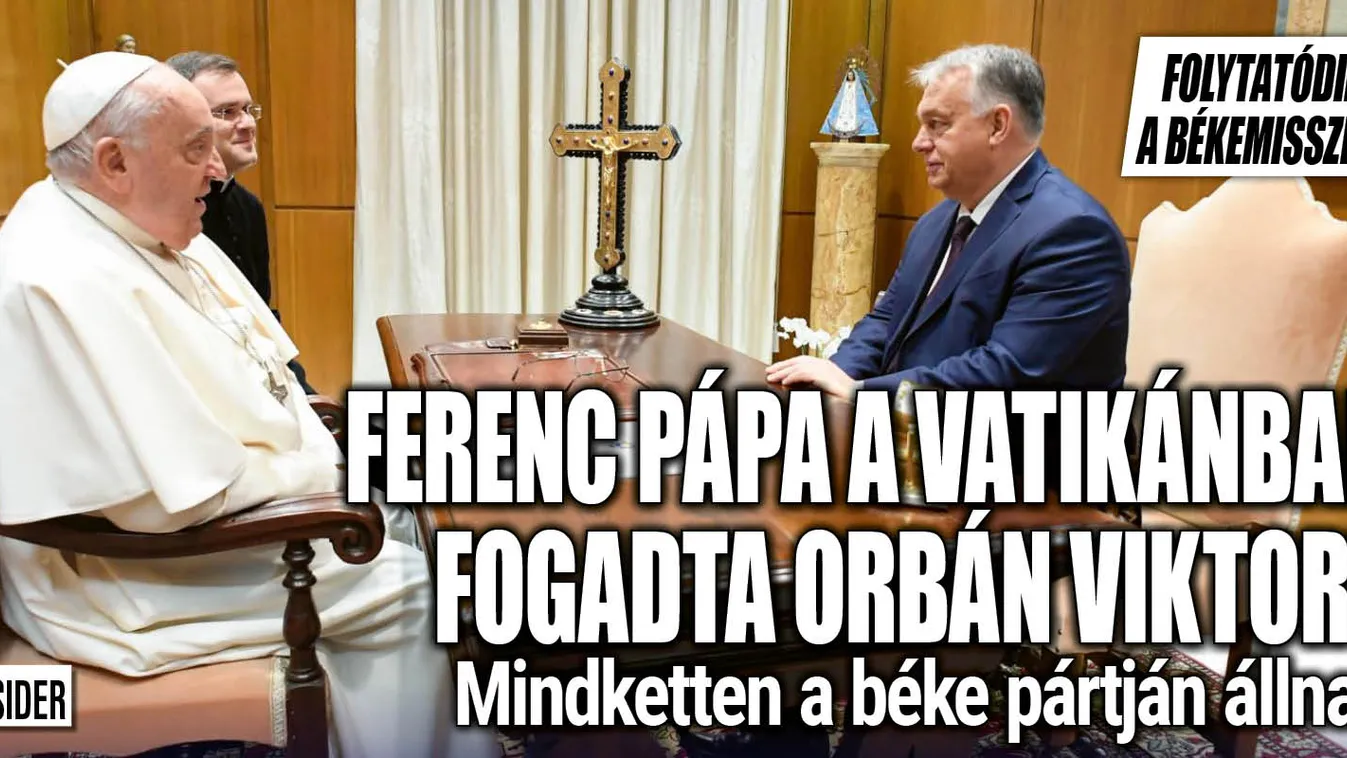 Orbán Viktort fogadta Ferenc pápa