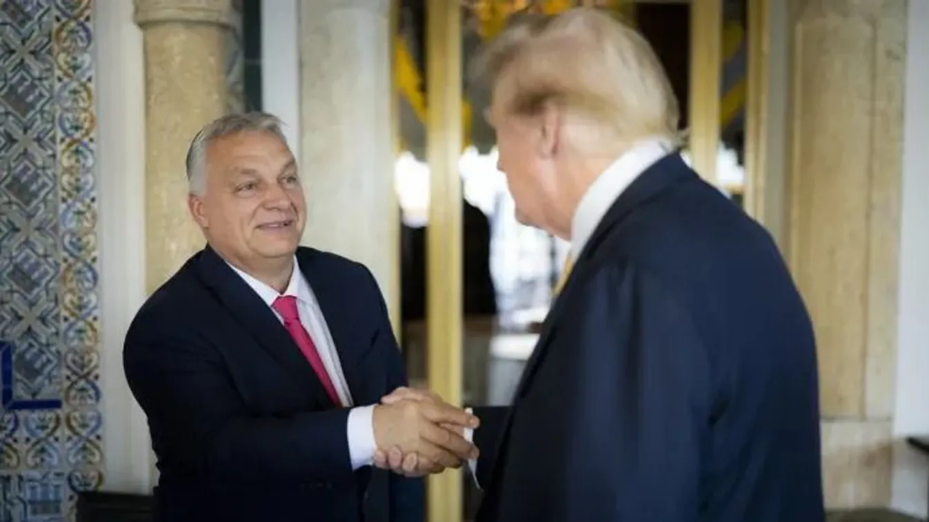 Tele van a világsajtó a Trump-Orbán találkozó hírével