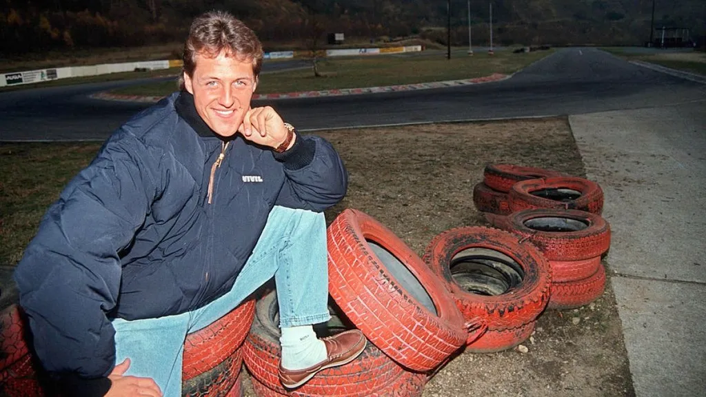 Michael Schumacher 1991-ben Kerpenben, az azóta már róla elnevezett gokartpályán, ahol az alapokat tanulta