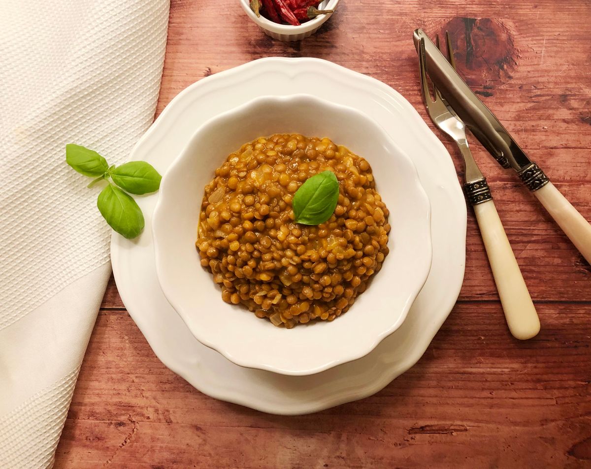 Lencse Lentils,Stew.,Healthy,Vegetarian,Food,Concept.,The,Lentils,Get,A