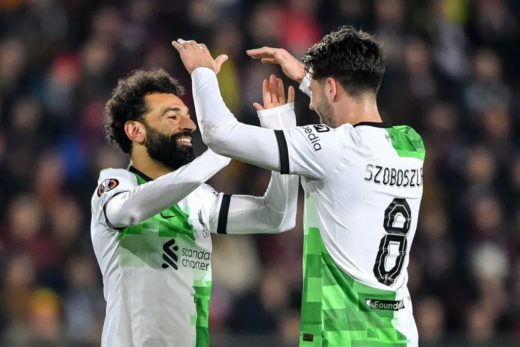 Keresztbe tehet Szoboszlaiék álmainak, ha a gólfelelős Szalah (balra) formája visszaesik