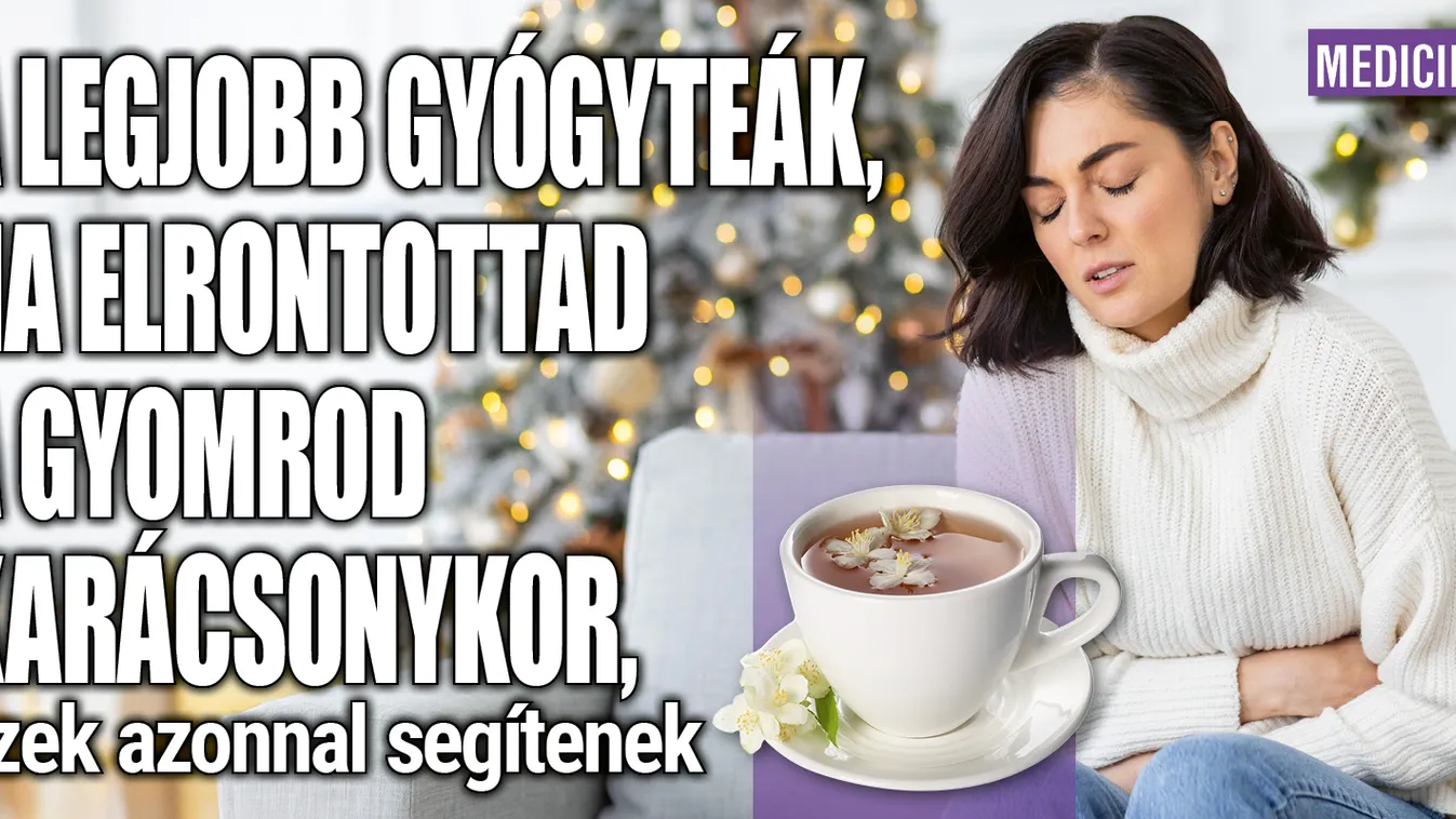 A legjobb gyógyteák, ha elrontottad a gyomrod karácsonykor