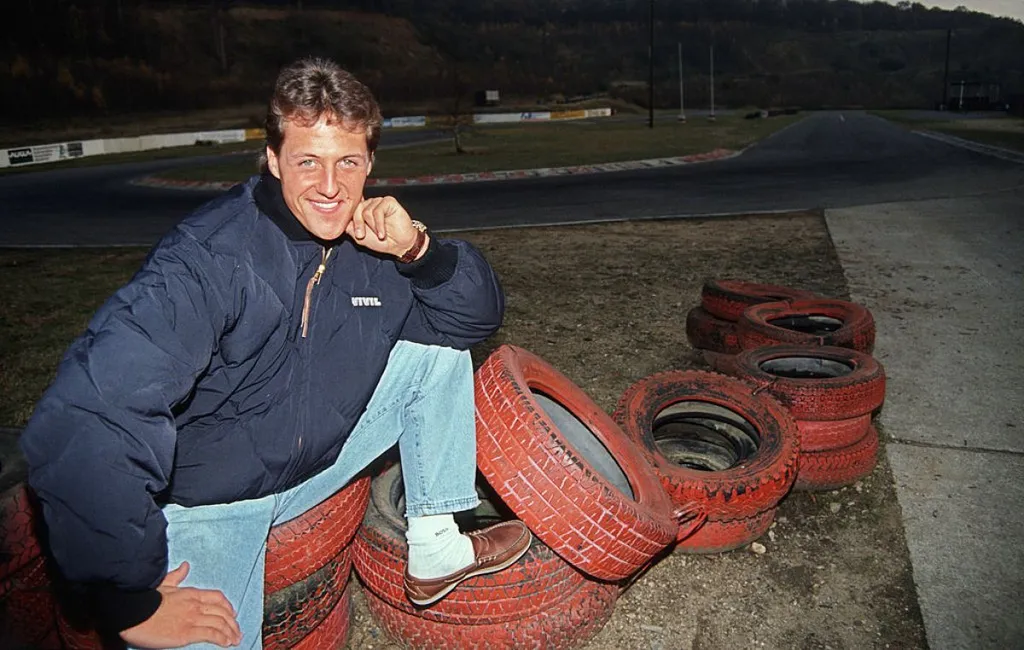 Michael Schumacher 1991-ben Kerpenben, az azóta már róla elnevezett gokartpályán, ahol az alapokat tanulta