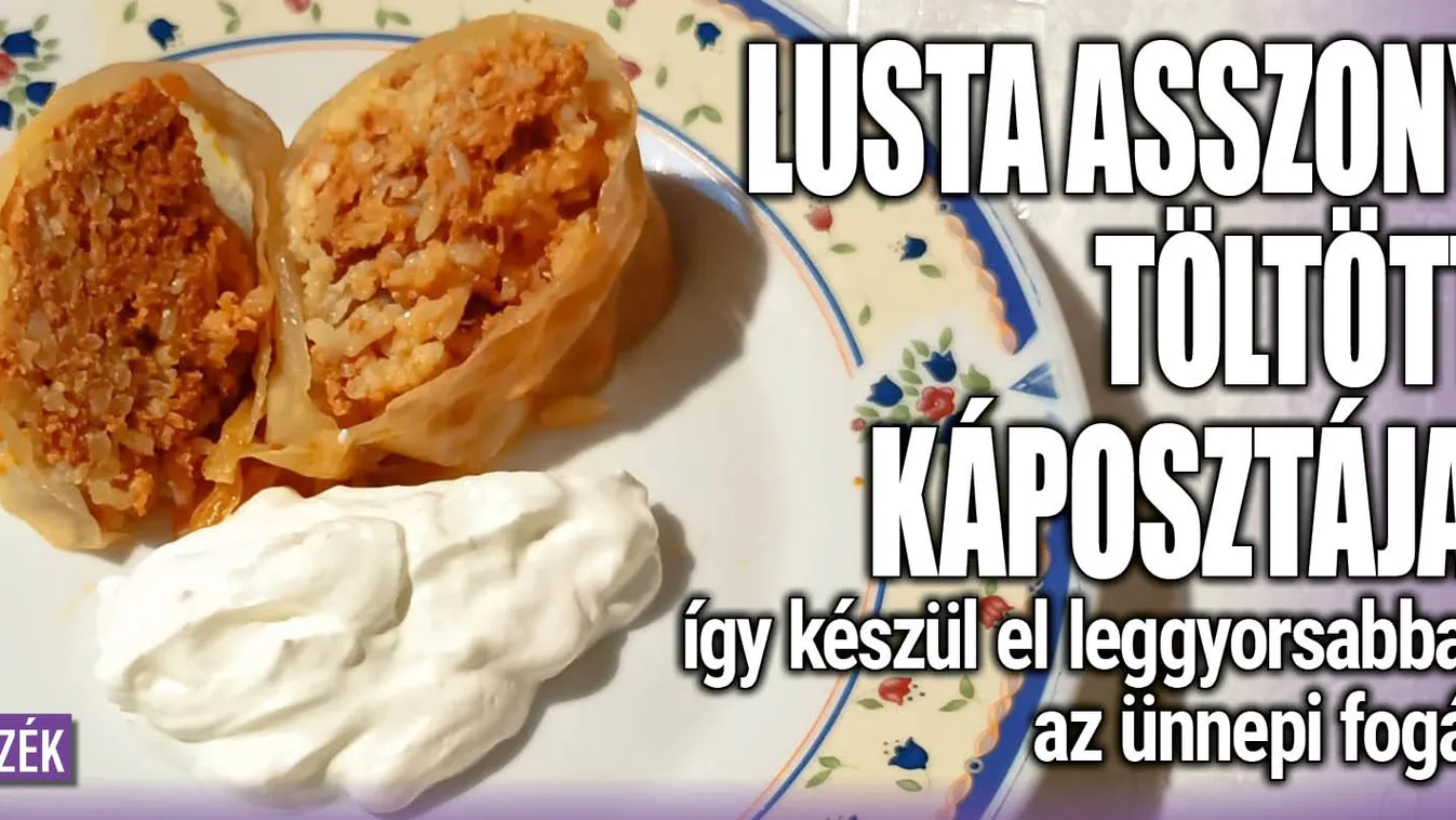 Töltött káposzta: Lusta asszony módra így készítheted el