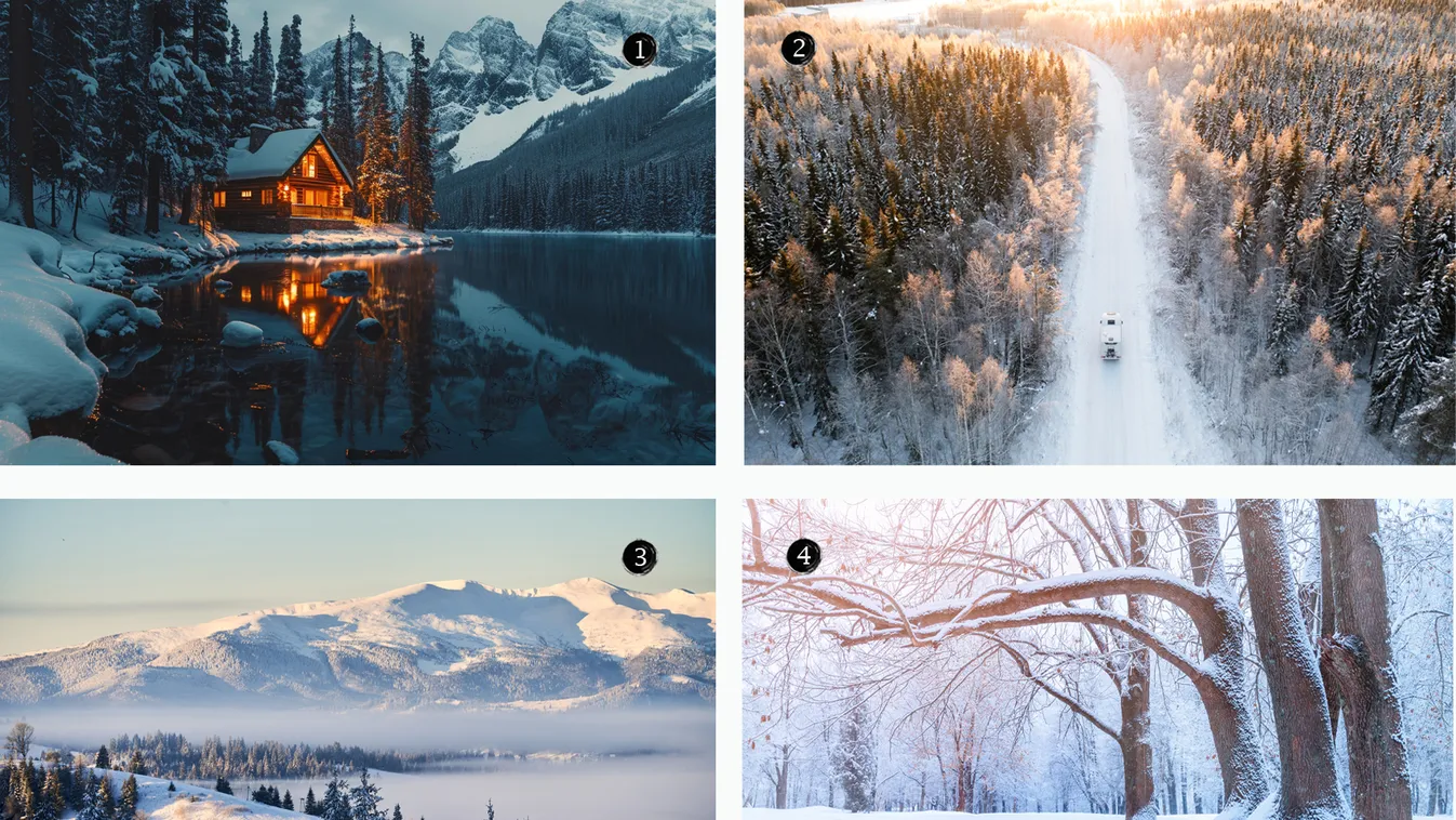 Válassz egy téli tájat, kiderül mit hoz számodra 2025!