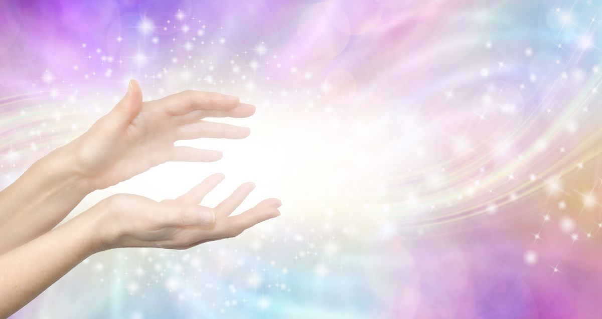 Spirituális üzenetek Gentle,Lightworker,Healing,Hands,And,White,Light,Message,Banner,-