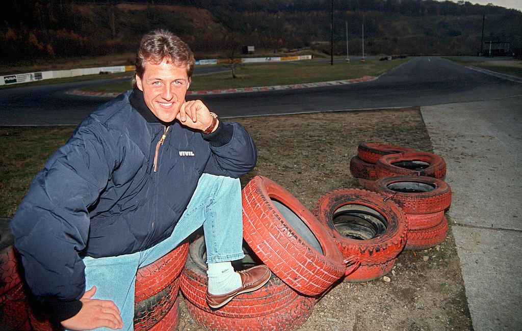 Michael Schumacher 1991-ben Kerpenben, az azóta már róla elnevezett gokartpályán, ahol az alapokat tanulta