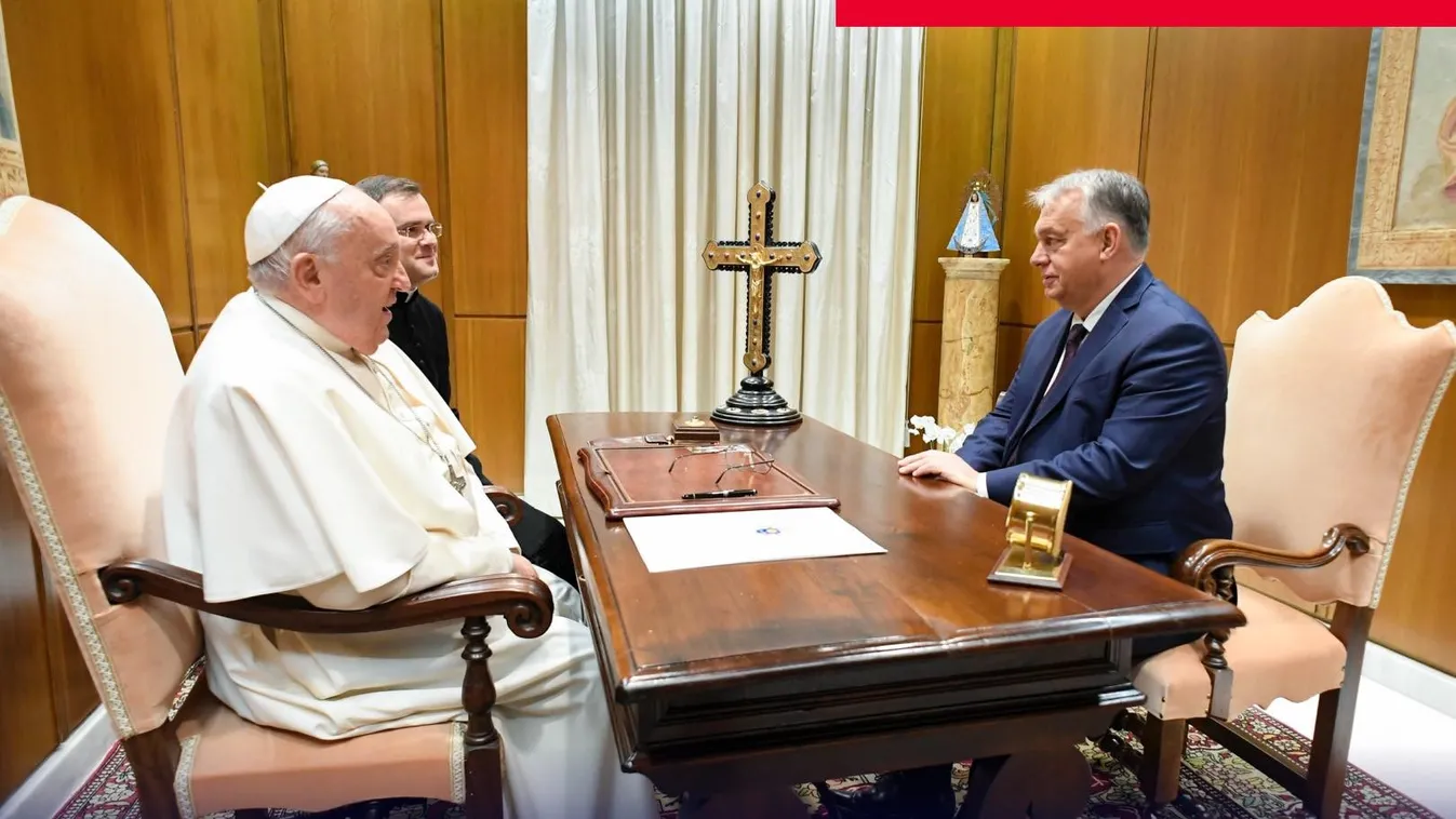 Orbán Viktort fogadta a pápa a Vatikánban