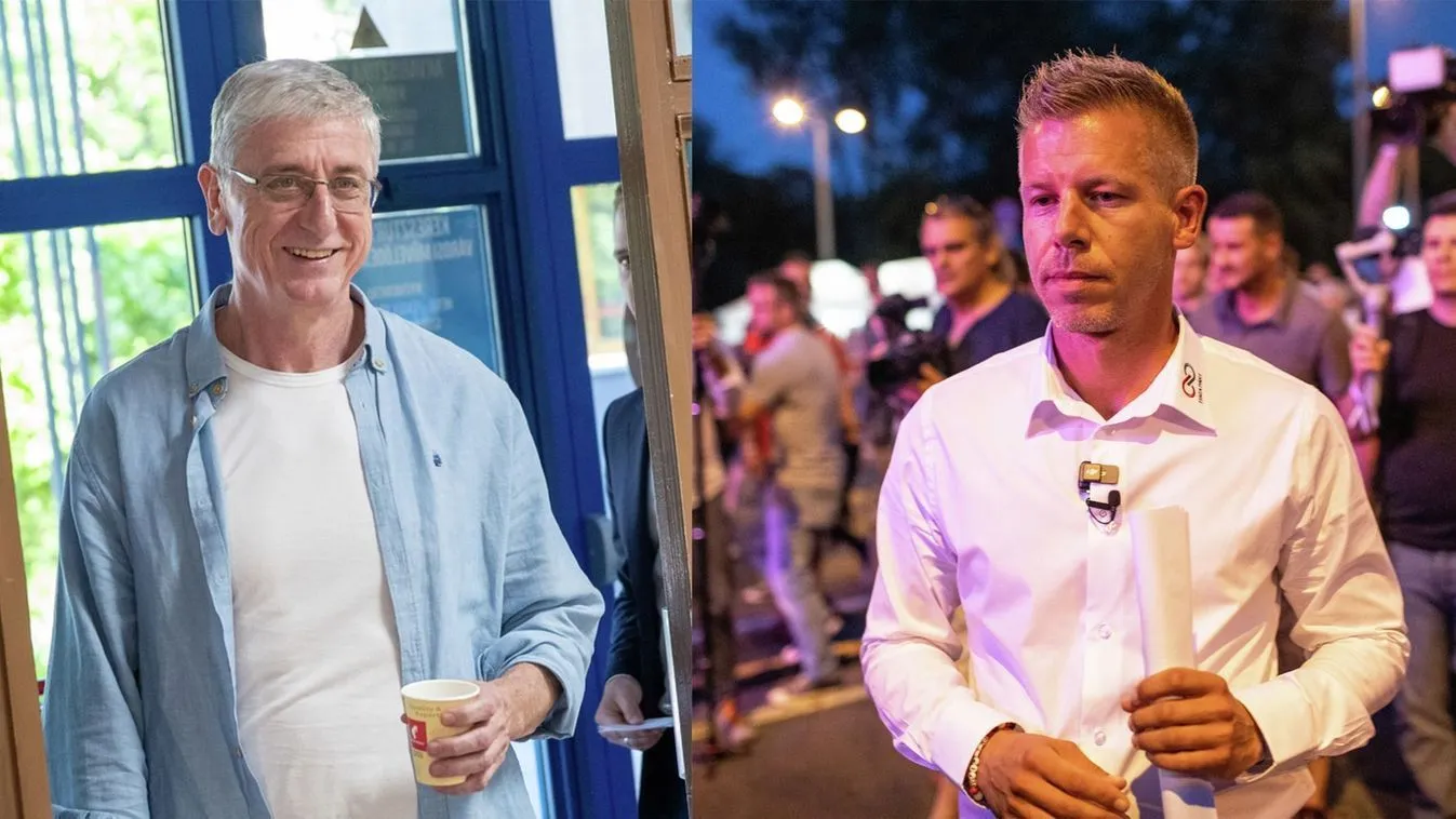 Magyar Péter a háttérben összebútorozott Gyurcsánnyal