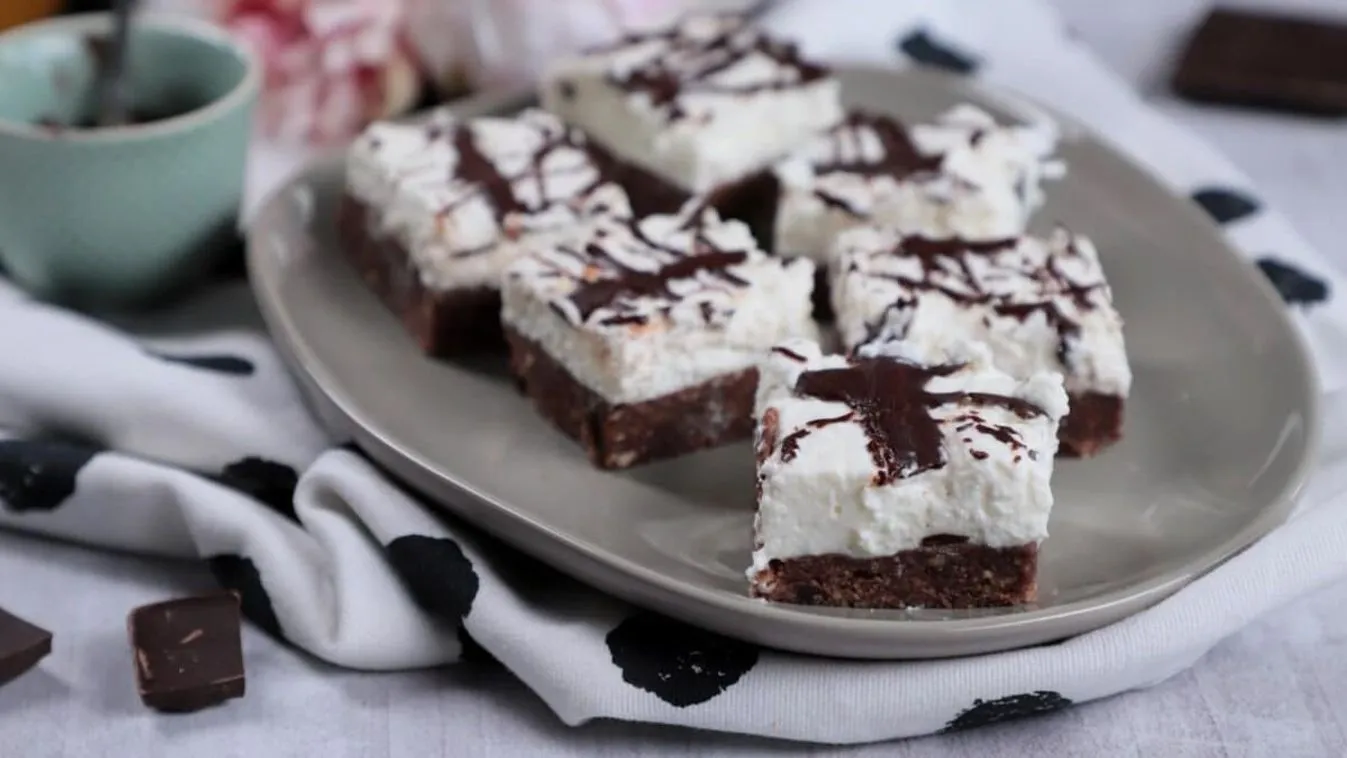 Sütés nélkül készül a Túró Rudi-szelet: mindenki imádja!