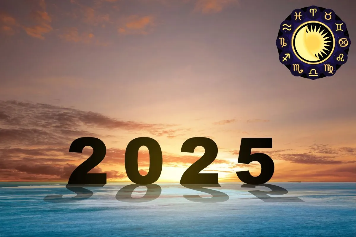 2025 a pihenés éve Number,Of,2025,With,Sunrise,Scene,Background.,Happy,New,Year