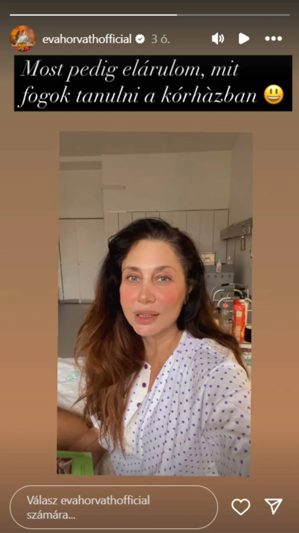 Horváth Éva Instagram-sztori