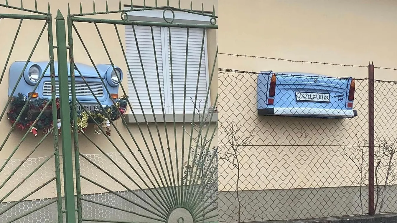 Szenzáció: Trabantból lett házdísz Kecskeméten - Galéria