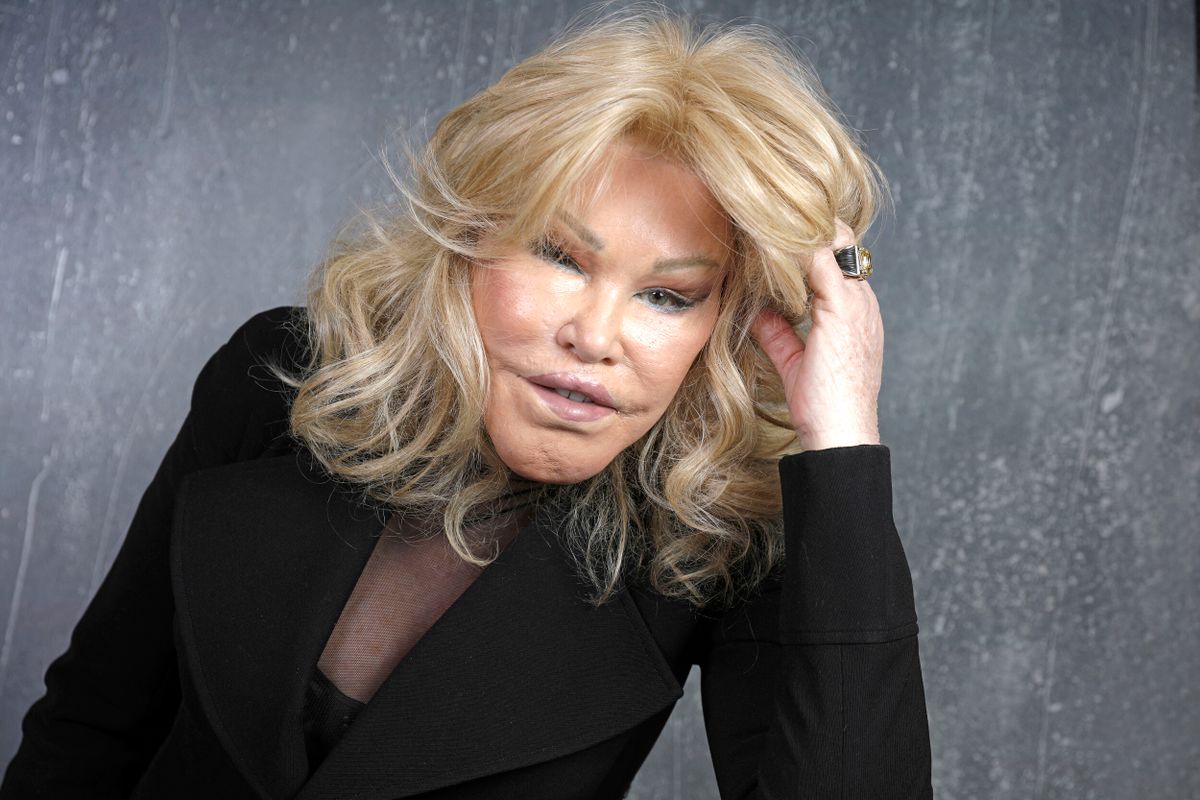 Exclusif - Portraits de Jocelyne (Jocelyn) Wildenstein (La femme chat) lors de l'enregistrement de l'émission "Chez Jordan de Luxe" à Paris