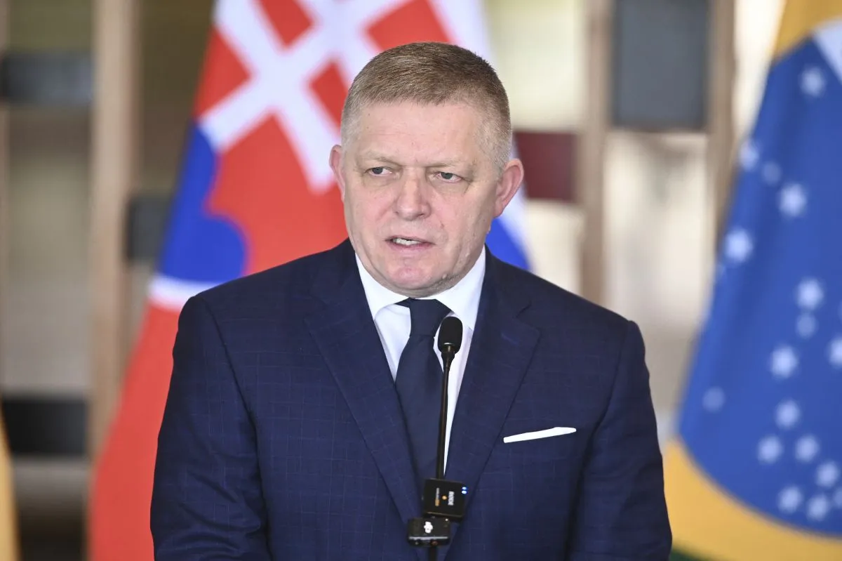 Prime Minister Of Slovakia, Robert Fico Meeting In Brazil