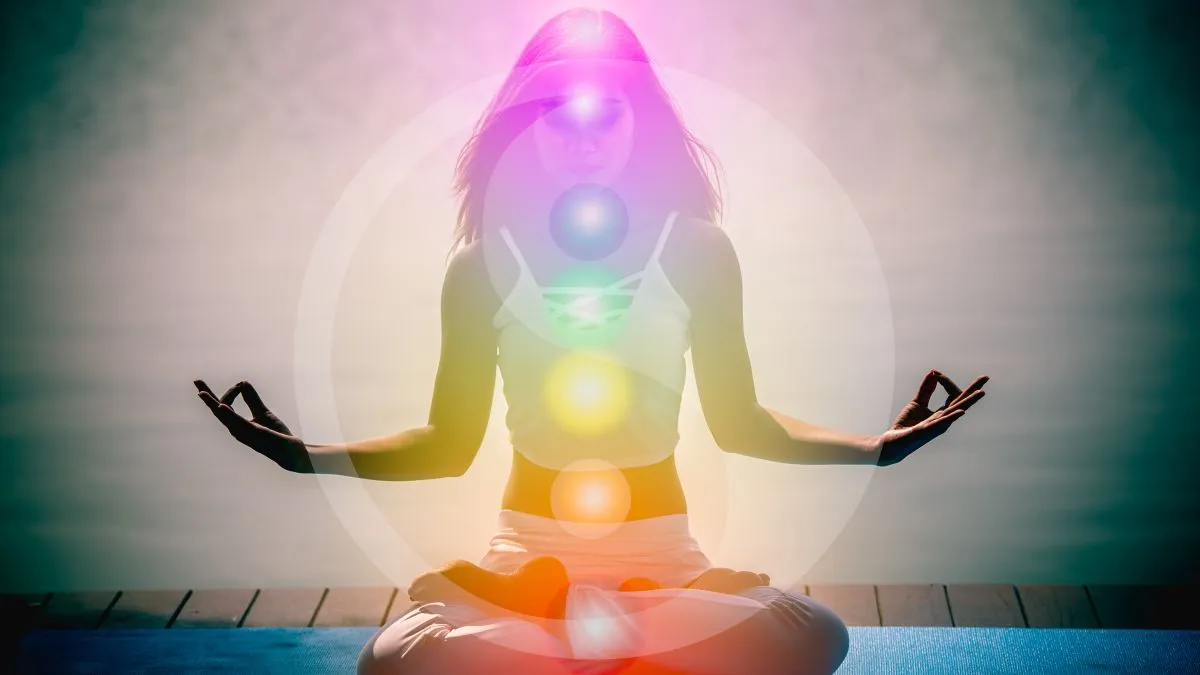 Yoga,Meditation,Hands,Woman,In,Yoga,Lotus,Pose,With,Seven