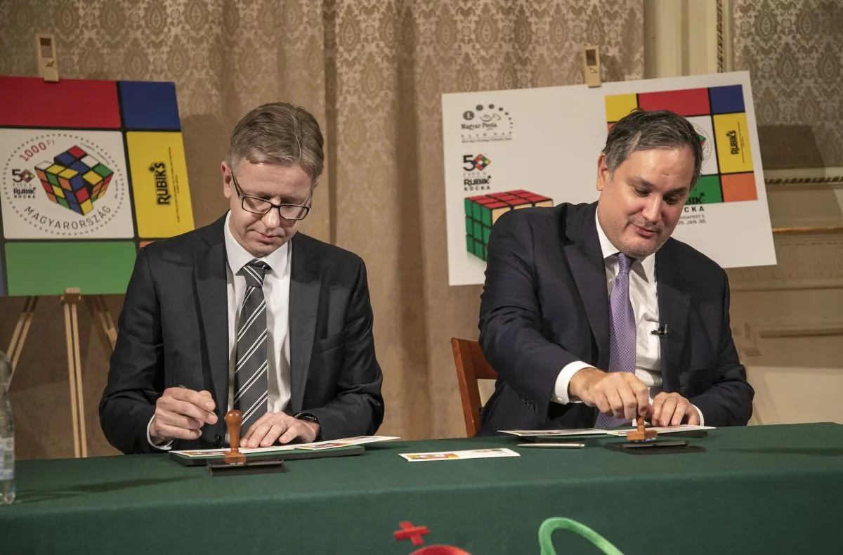 dr. Láng Géza állami vagyonért felelős helyettes államtitkár és Nagy Márton nemzetgazdasági miniszter