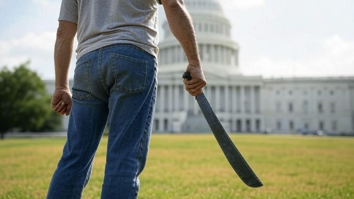 Egy férfi machetével próbált bejutni az amerikai Capitoliumba