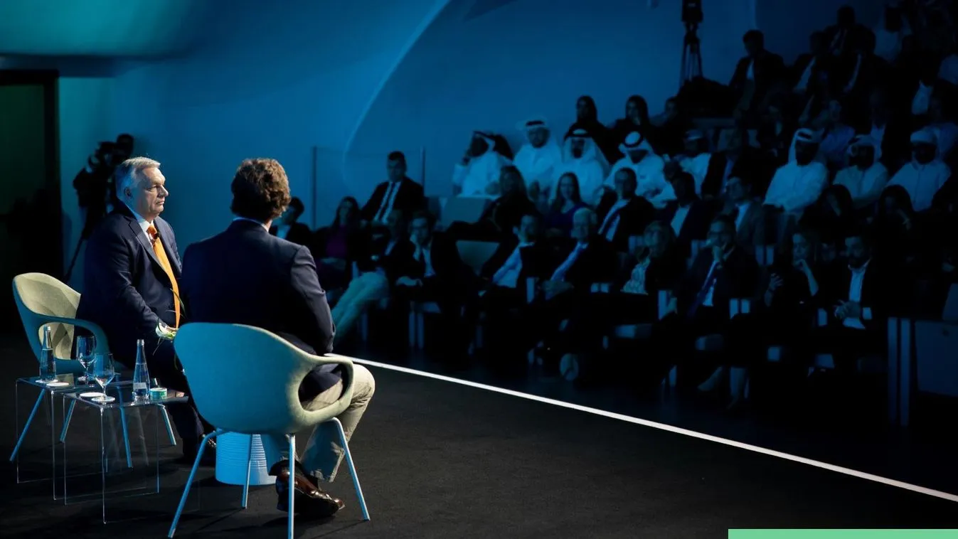 Orbán Viktor beszélgetése Tucker Carlsonnal