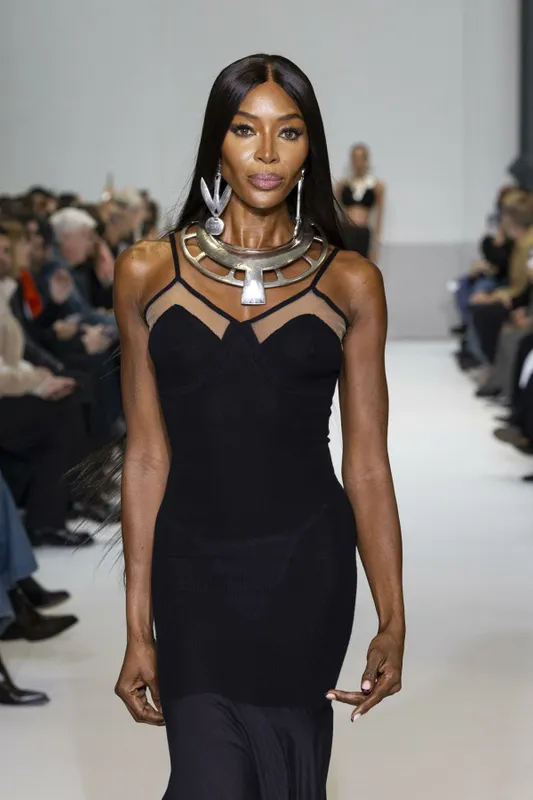 Naomi Campbell at DURAN LANTINK Spring/Summer 2025 Runway during Paris Fashion Week on September 2024 - Paris, France, 29/09/2024