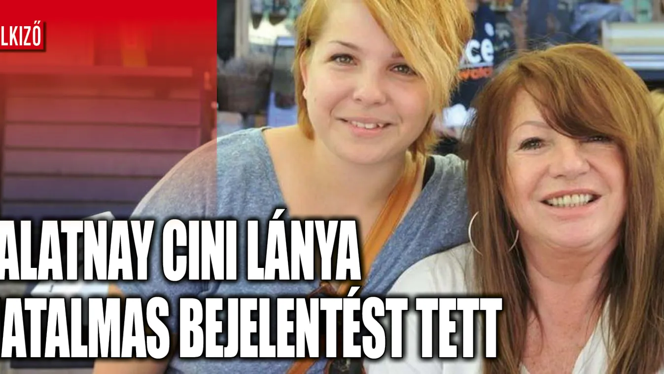 Büszkén jelentette be Zalatnay Cini