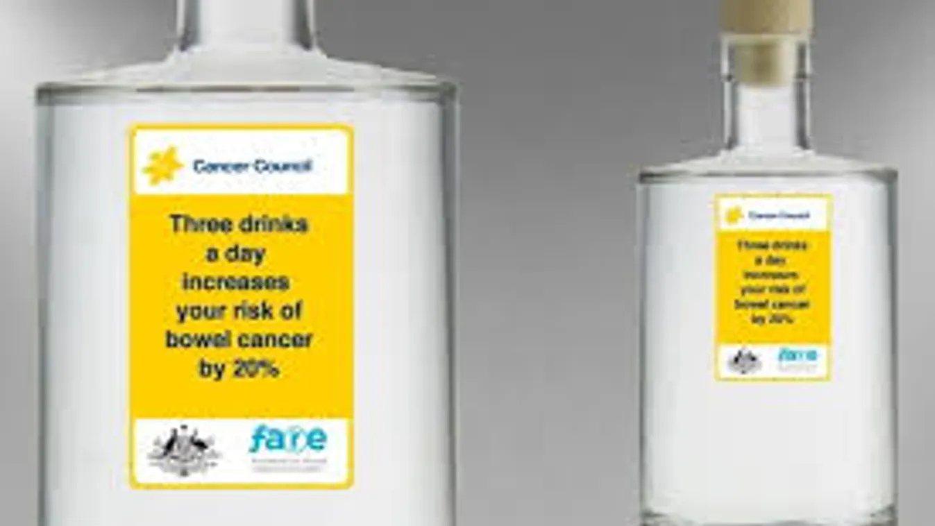 Rákveszély! Címkék kerülhetnek az alkoholtartalmú italokra