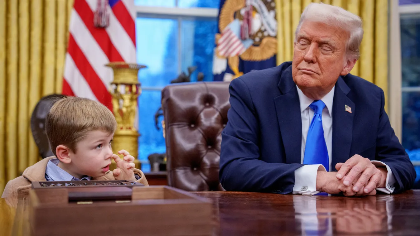 4 éves gyerek volt a sztár Trump és Musk sajtótájékoztatóján