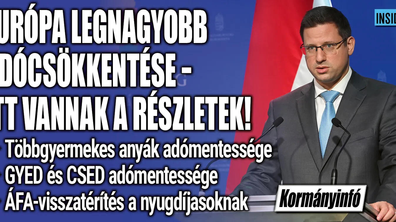 Kormányinfó: itt vannak a legfontosabb bejelentések