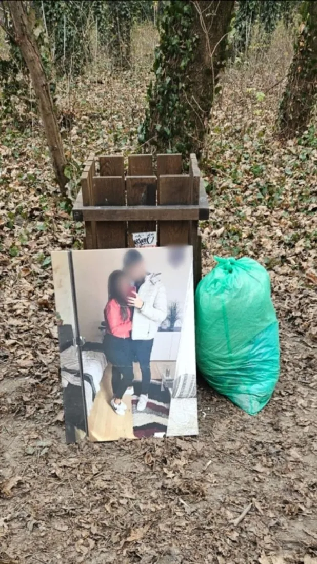 Valentin-nap, Bálint-nap, Budapest, IX. kerület, Kispest, József Attila-lakótelep, Távíró utca, Határ út, kuka, szemetes, 