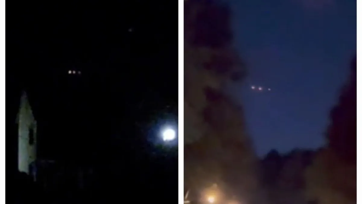 Dávid szerint a kislétai (balra) és az indianai (jobbra) ufók, a fényeik hasonlítanak egymásra / 