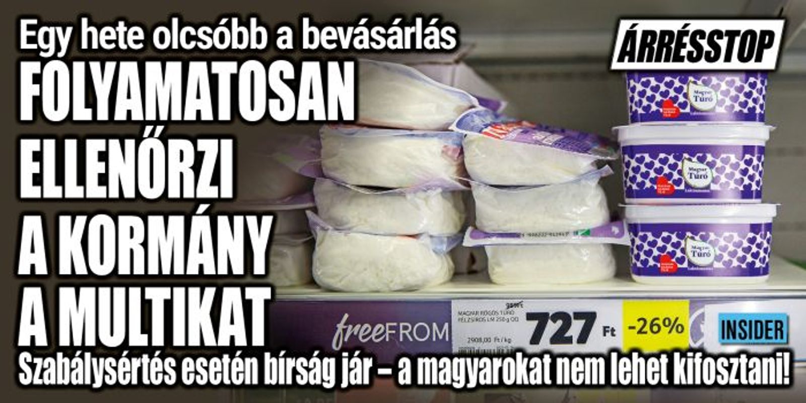 Egy hete lépett életbe az árrésstop, íme az eredmények