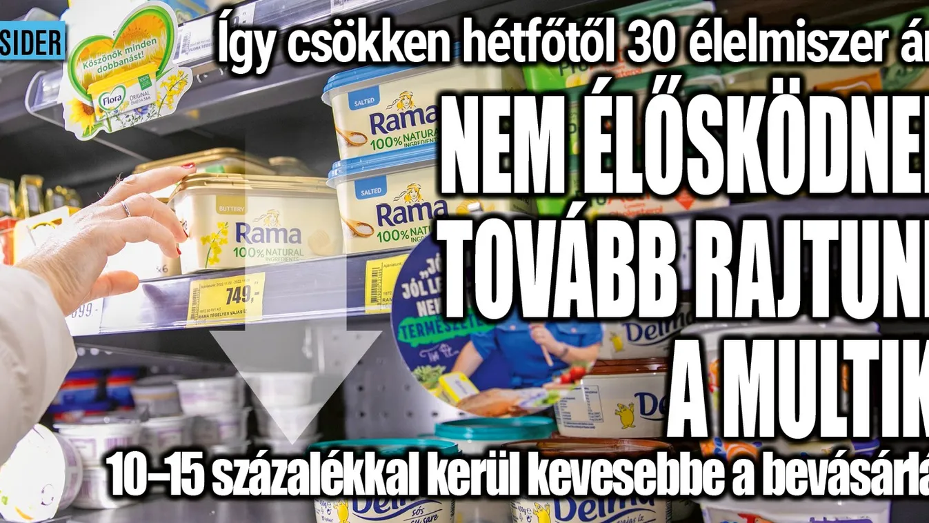Így csökken hétfőtől 30 élelmiszer ára