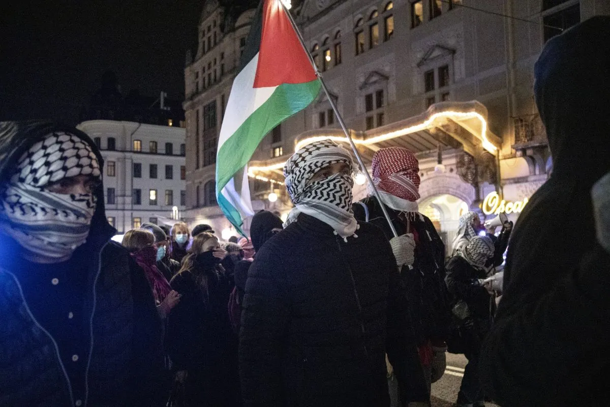 Pro-Palestinian protest in Sweden