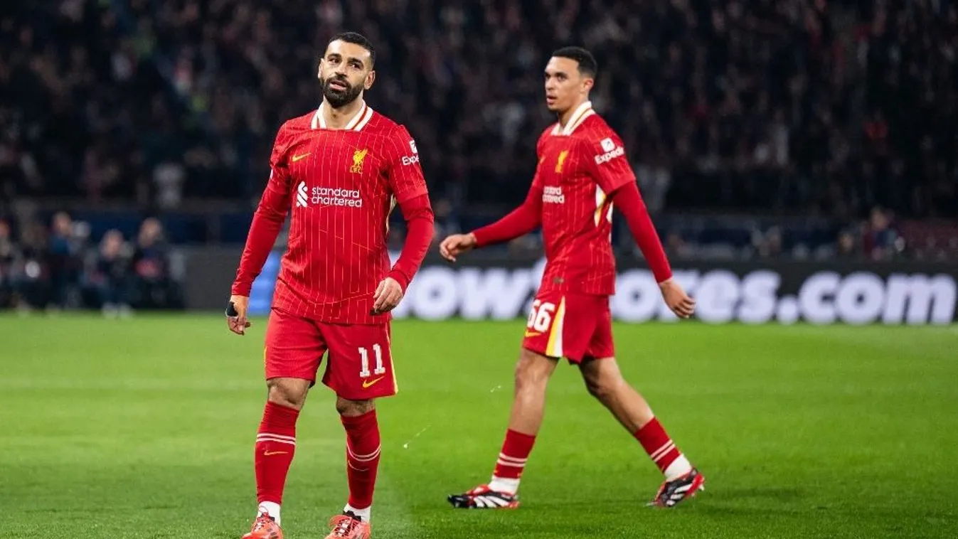 Szalah befeszült, nekiment jó barátjának az edzésen - videó