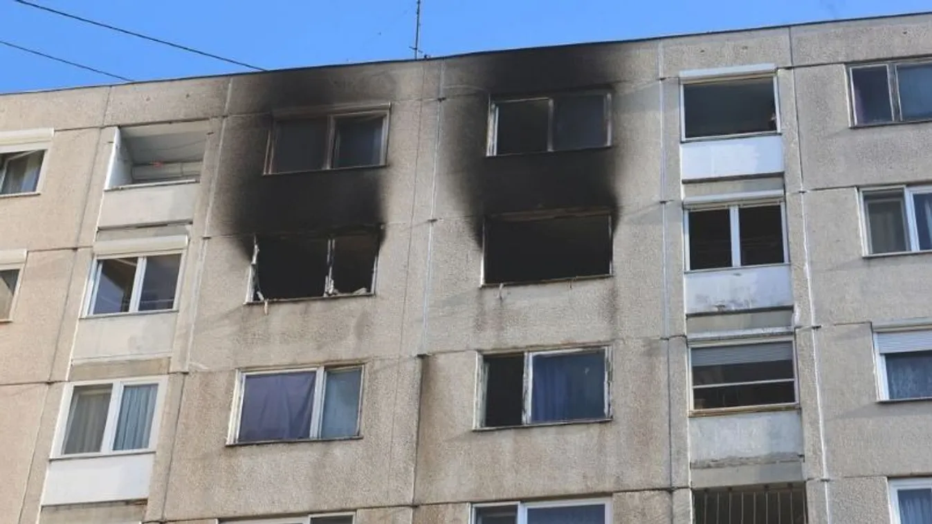 Tűz miatt menekültek gyerekekkel Miskolcon