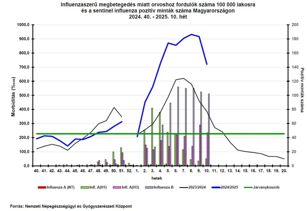 járványhelyzet 10. hét járványgörbe