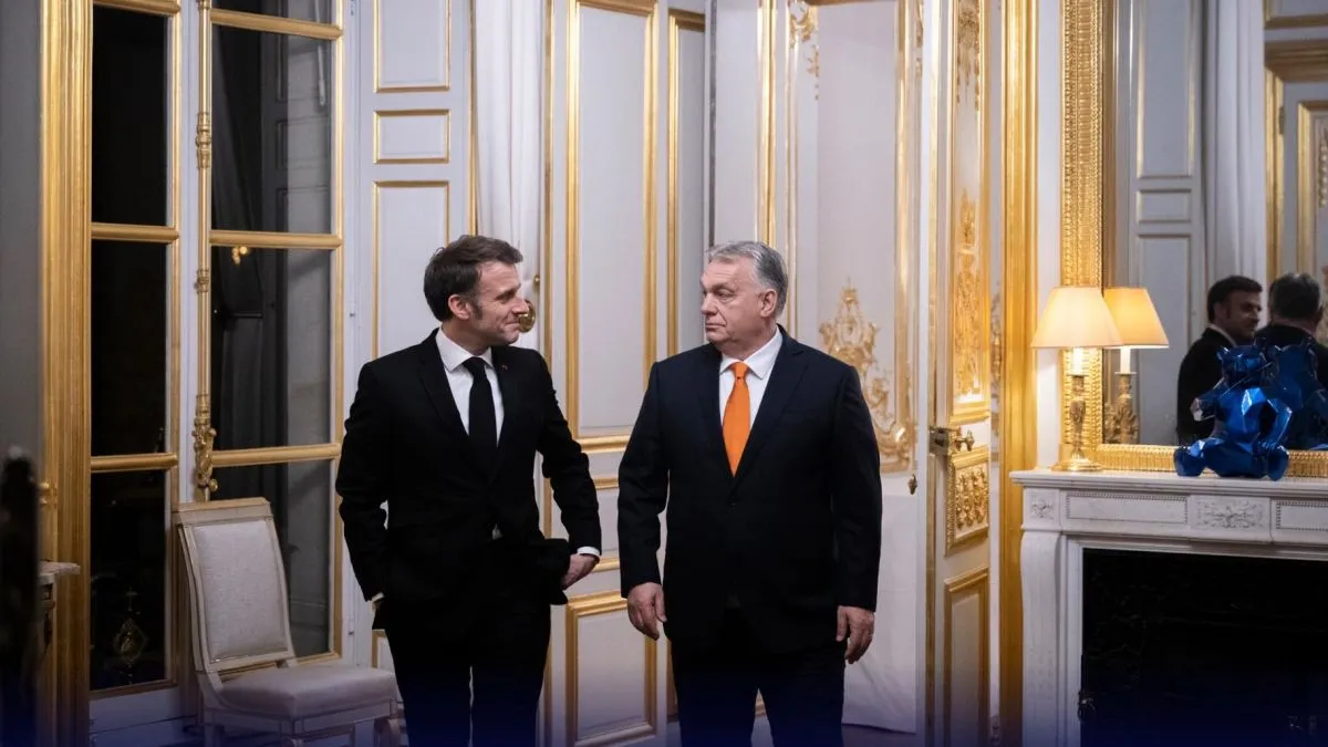 Orbán Viktor, Emmanuel Macron, Párizs