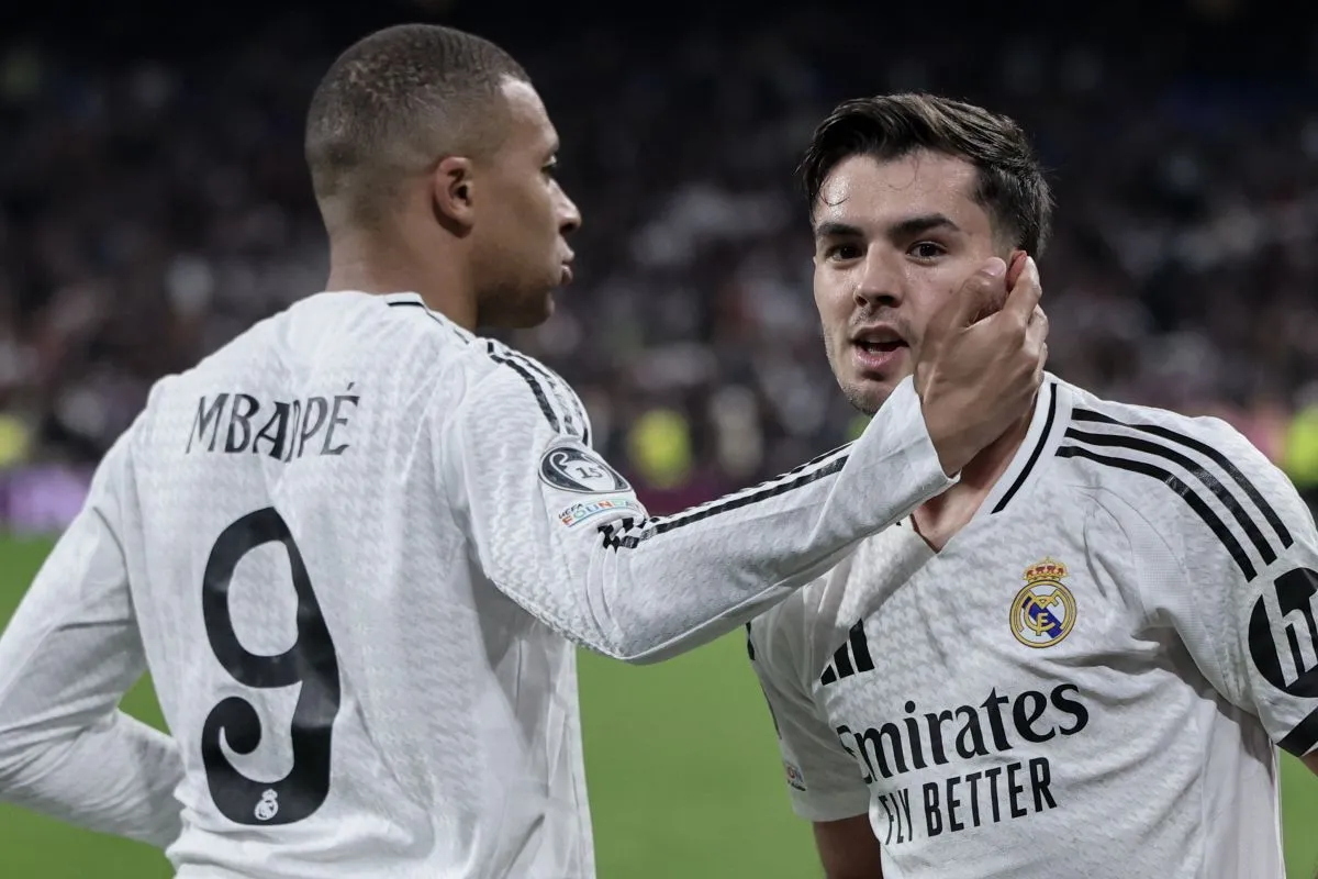 Brahim Díaz (jobbra) volt a Real Madrid hőse, Mbappé a kerékkötője